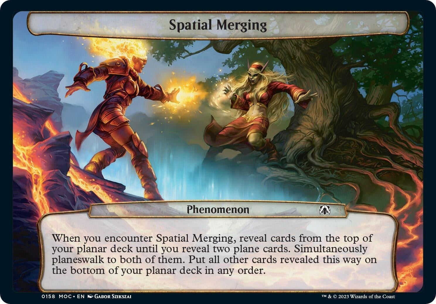Image for Spatial Merging (158) [March of the Machine] - Magic: The Gathering