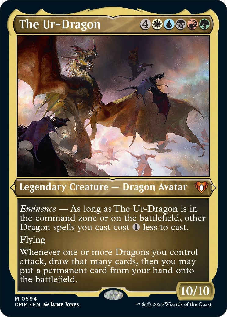 Image for The Ur-Dragon (Foil Etched) (594) [Commander Masters] - Magic: The Gathering