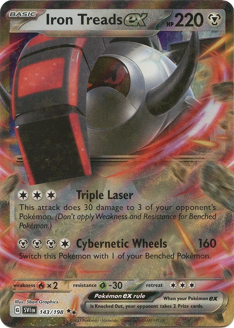 Image for Iron Treads ex (143/198) [SV01: Scarlet & Violet Base Set] - Pokemon
