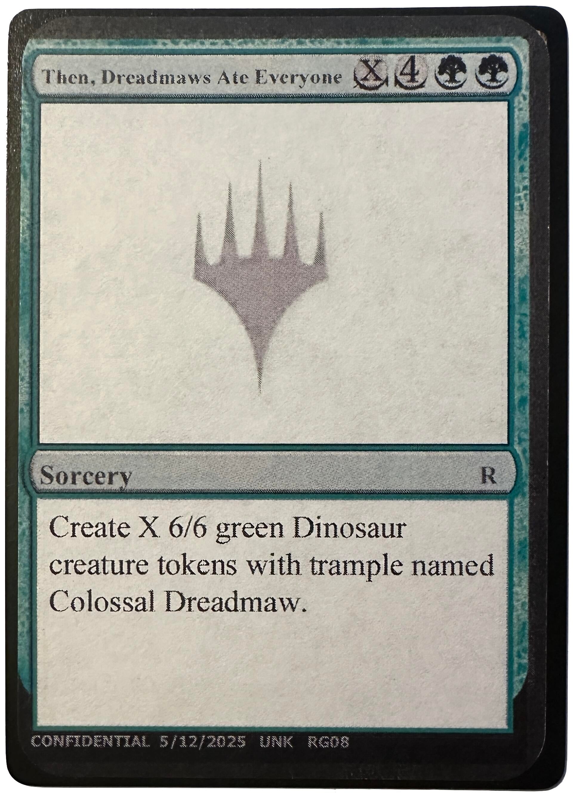 Image for Then, Dreadmaws Ate Everyone [Un-Known Event Playtest Cards] - Magic: The Gathering