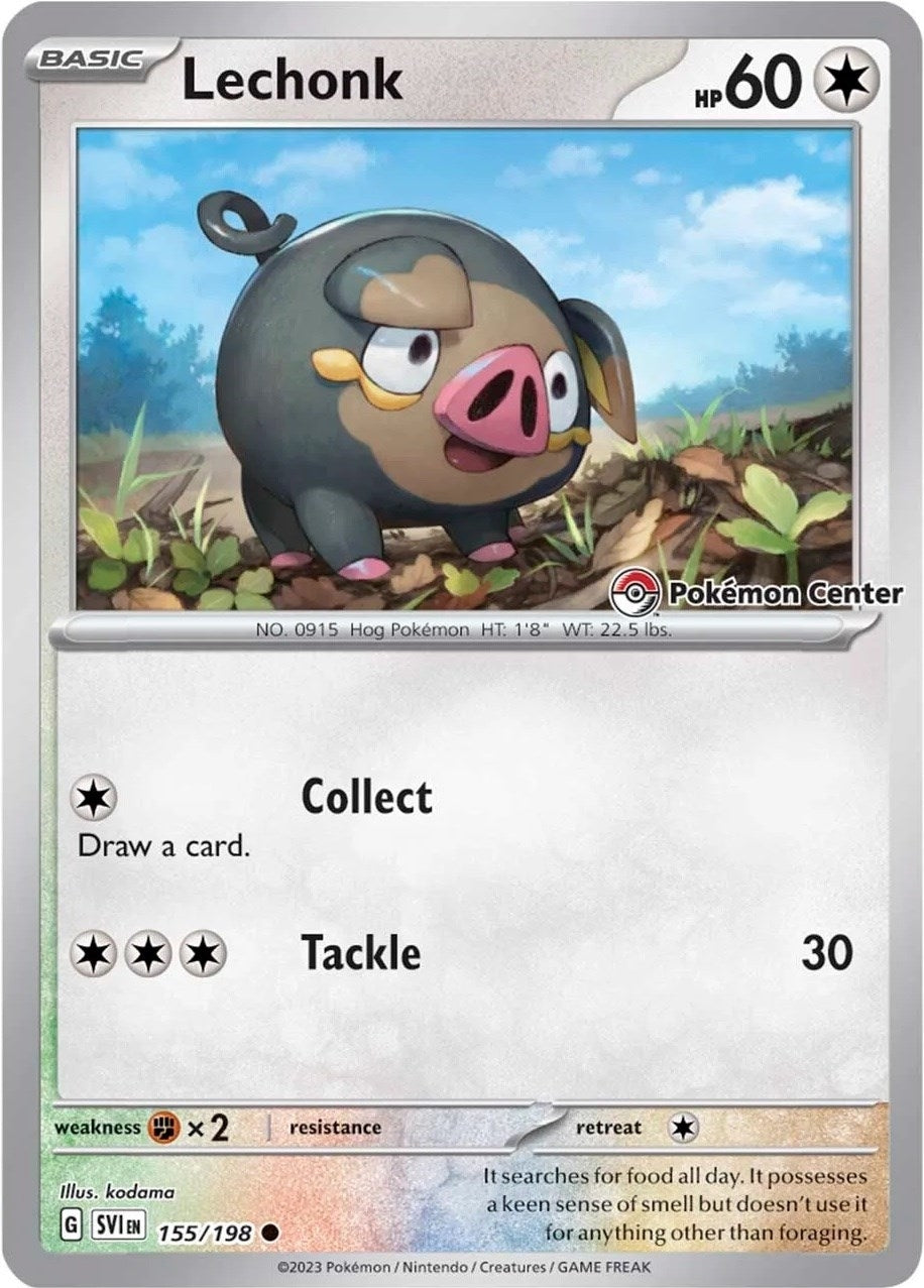 Image for Lechonk (Pokemon Center Exclusive) (155/198) [Miscellaneous Cards & Products] - Pokemon
