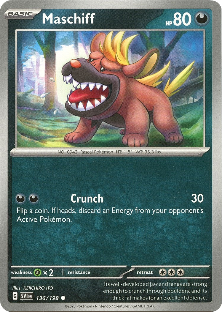 Image for Maschiff (136/198) [SV01: Scarlet & Violet Base Set] - Pokemon