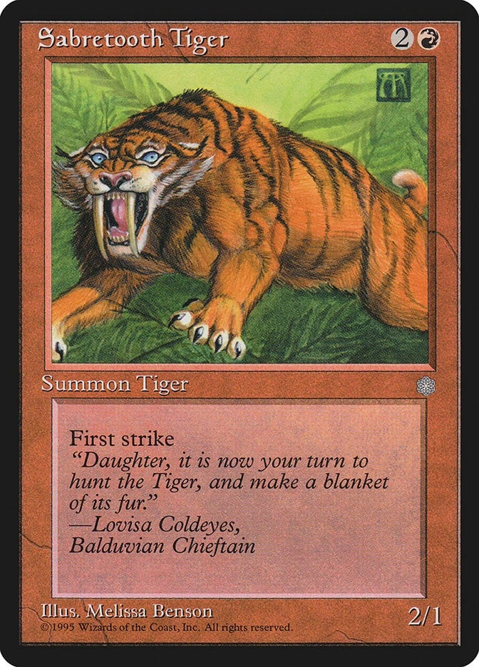 Image for Sabretooth Tiger [Ice Age] - Magic: The Gathering