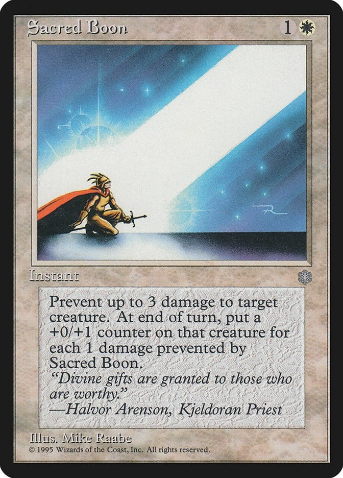 Image for Sacred Boon [Ice Age] - Magic: The Gathering