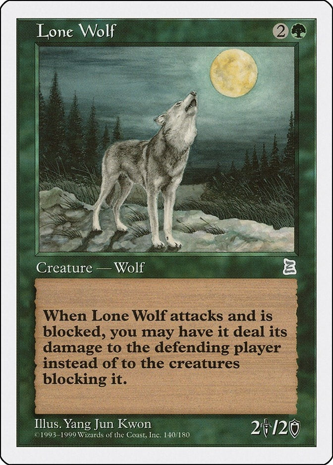 Image for Lone Wolf (140) [Portal Three Kingdoms] - Magic: The Gathering