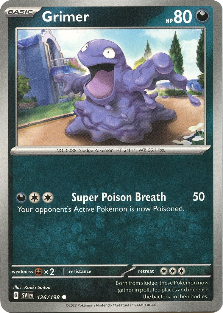 Image for Grimer (126/198) [SV01: Scarlet & Violet Base Set] - Pokemon