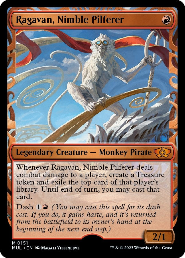 Image for Ragavan, Nimble Pilferer (Halo Foil) (151) [March of the Machine: Multiverse Legends] - Magic: The Gathering
