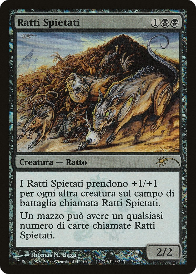 Image for Relentless Rats (Italian) - "Ratti Spietati" (113) [Unique and Miscellaneous Promos] - Magic: The Gathering