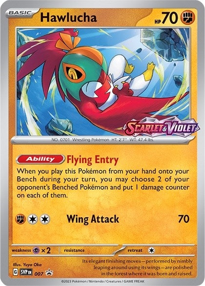 Image for Hawlucha - 007 (Prerelease) (007) [SV: Scarlet & Violet Promo Cards] - Pokemon