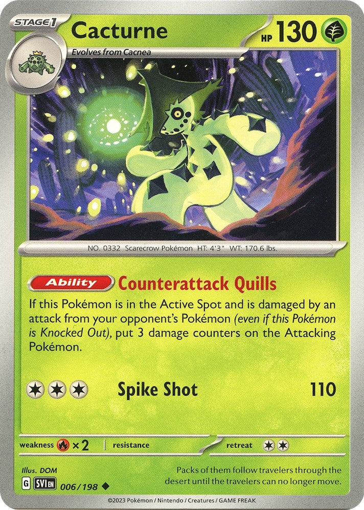 Image for Cacturne (006/198) [SV01: Scarlet & Violet Base Set] - Pokemon