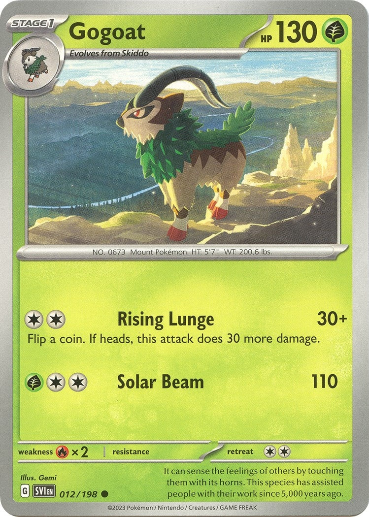 Image for Gogoat (012/198) [SV01: Scarlet & Violet Base Set] - Pokemon