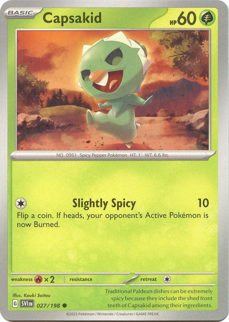 Image for Capsakid (027/198) [SV01: Scarlet & Violet Base Set] - Pokemon