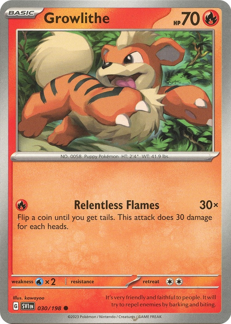 Image for Growlithe (030/198) [SV01: Scarlet & Violet Base Set] - Pokemon