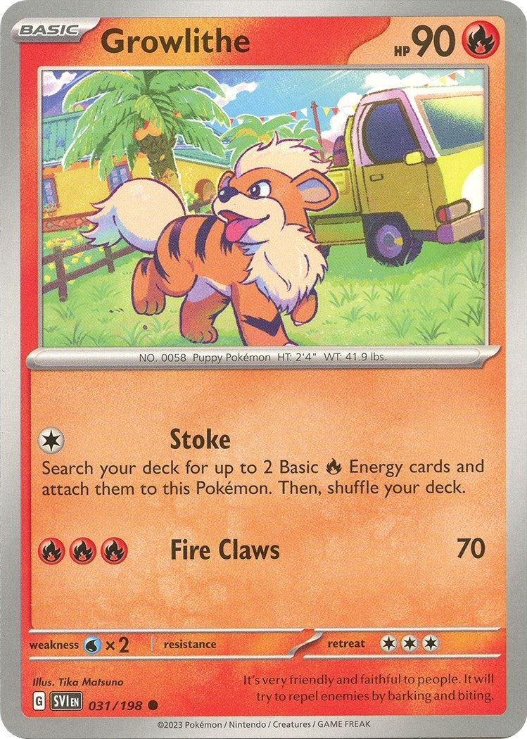 Image for Growlithe (031/198) [SV01: Scarlet & Violet Base Set] - Pokemon