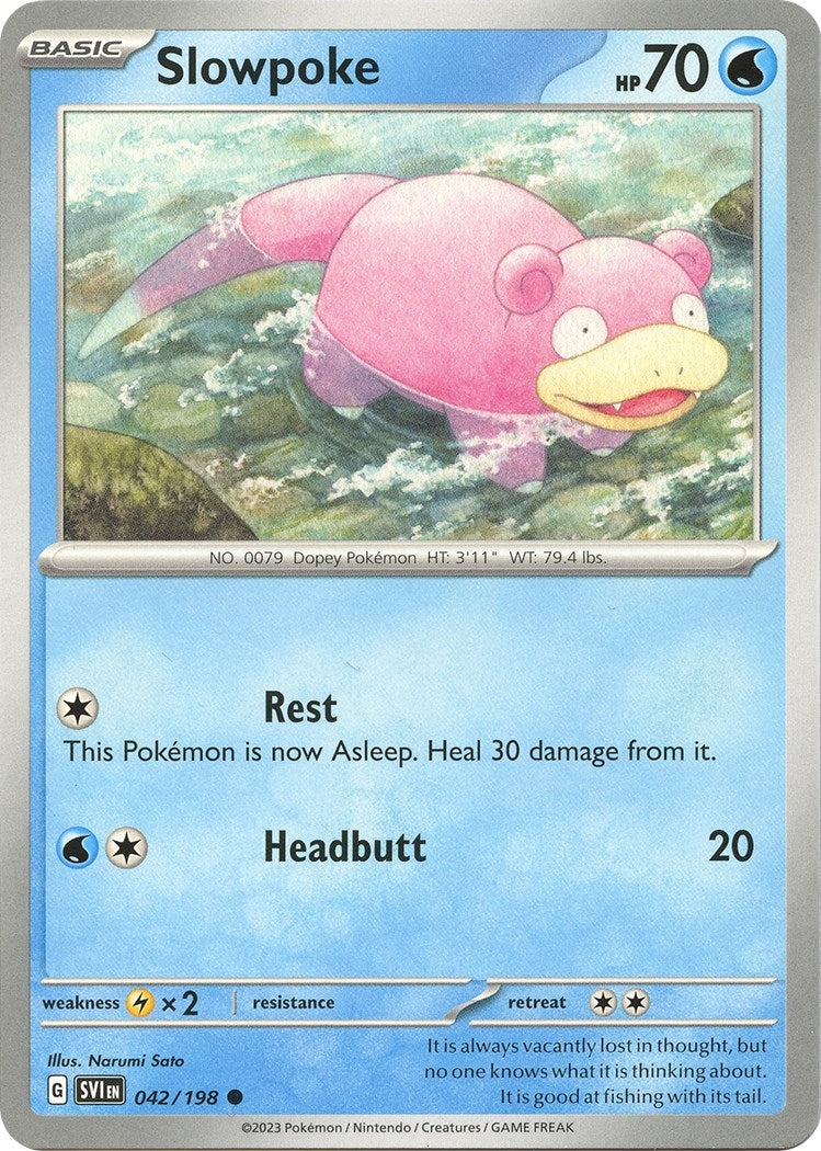 Image for Slowpoke (042/198) [SV01: Scarlet & Violet Base Set] - Pokemon