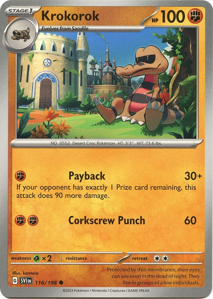 Image for Krokorok (116/198) [SV01: Scarlet & Violet Base Set] - Pokemon