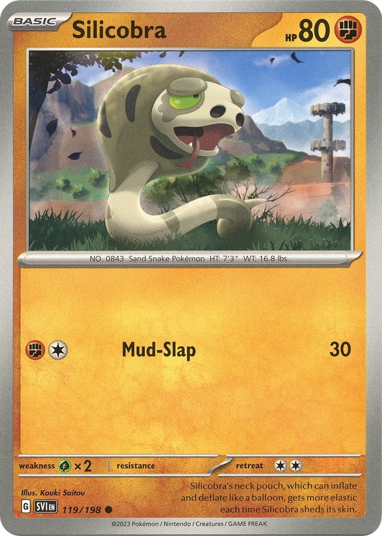 Image for Silicobra (119/198) [SV01: Scarlet & Violet Base Set] - Pokemon