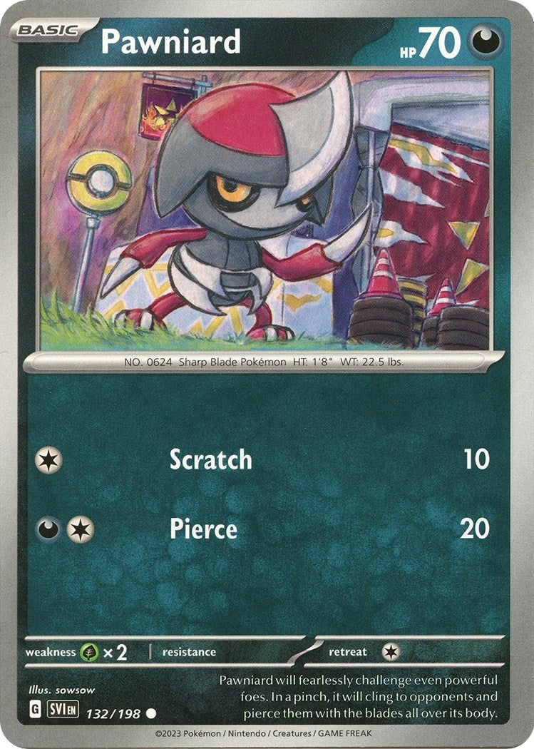 Image for Pawniard (132/198) [SV01: Scarlet & Violet Base Set] - Pokemon