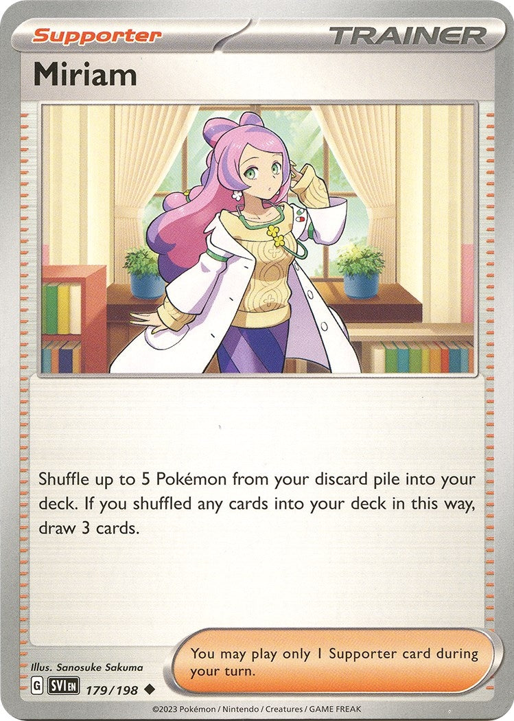 Image for Miriam (179/198) [SV01: Scarlet & Violet Base Set] - Pokemon