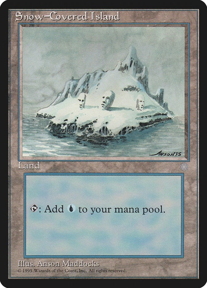 Image for Snow-Covered Island (348) [Ice Age] - Magic: The Gathering