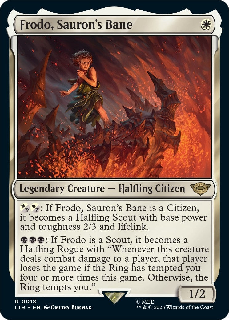 Image for Frodo, Sauron's Bane (18) [Universes Beyond: The Lord of the Rings: Tales of Middle-earth] - Magic: The Gathering