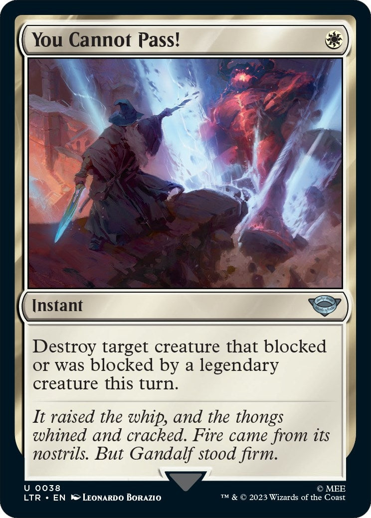 Image for You Cannot Pass! (38) [Universes Beyond: The Lord of the Rings: Tales of Middle-earth] - Magic: The Gathering