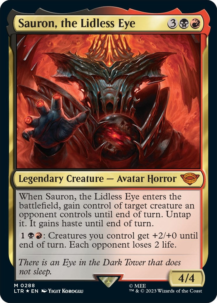 Image for Sauron, the Lidless Eye (288) [Universes Beyond: The Lord of the Rings: Tales of Middle-earth] - Magic: The Gathering