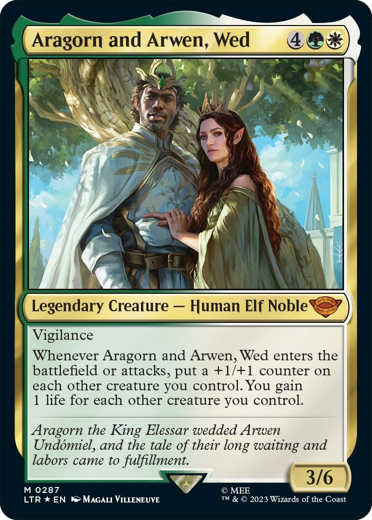 Image for Aragorn and Arwen, Wed (287) [Universes Beyond: The Lord of the Rings: Tales of Middle-earth] - Magic: The Gathering