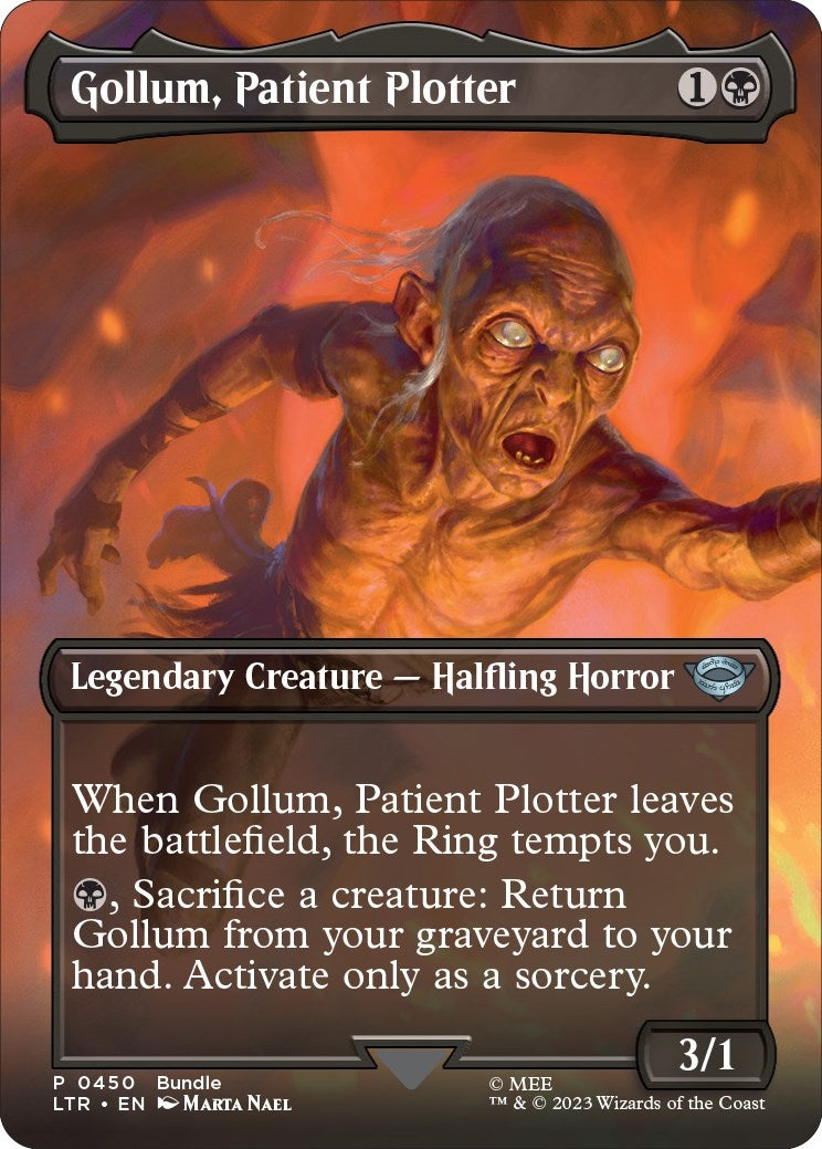 Image for Gollum, Patient Plotter (Borderless) (LTR Bundle) (450) [Unique and Miscellaneous Promos] - Magic: The Gathering