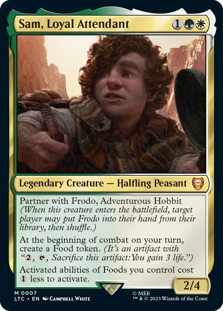 Image for Sam, Loyal Attendant (7) [The Lord of the Rings: Tales of Middle-earth] - Magic: The Gathering