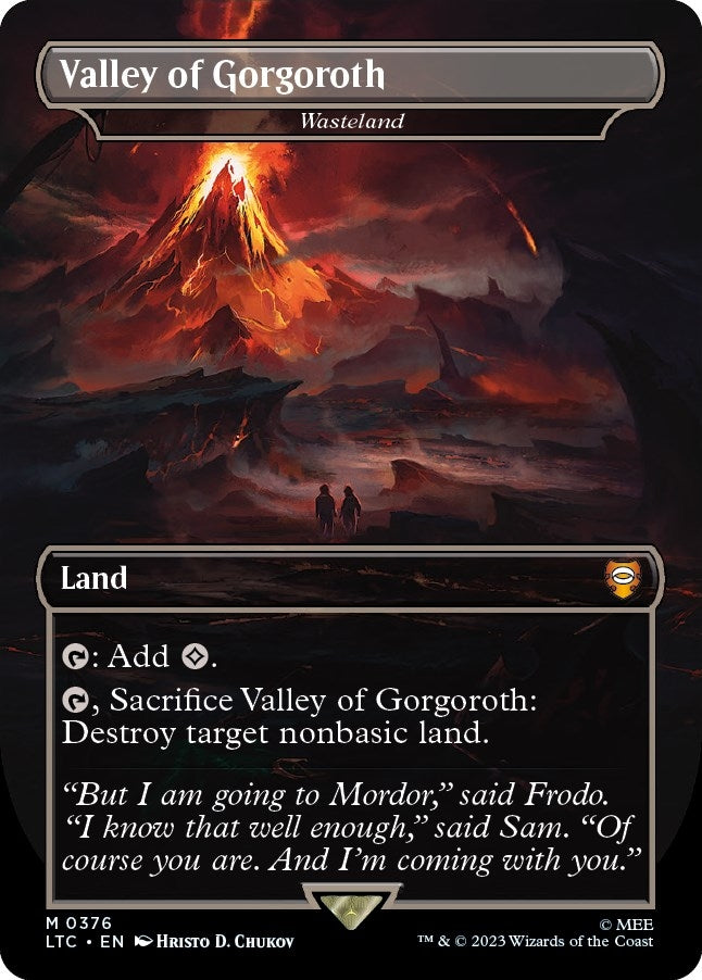 Image for Valley of Gorgoroth - Wasteland (376) [The Lord of the Rings: Tales of Middle-earth] - Magic: The Gathering