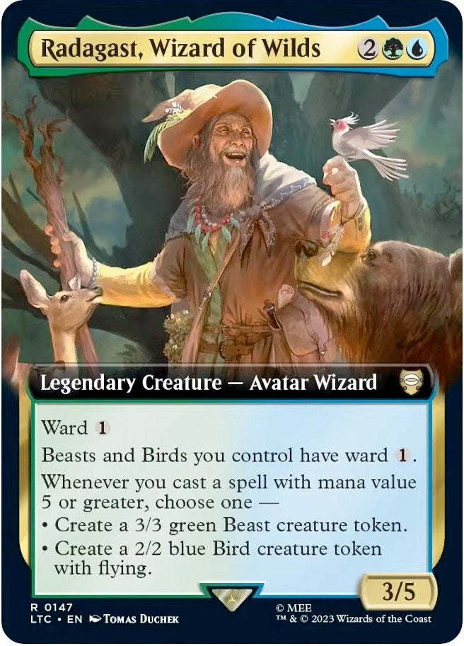 Image for Radagast, Wizard of Wilds (Extended Art) (147) [The Lord of the Rings: Tales of Middle-earth] - Magic: The Gathering