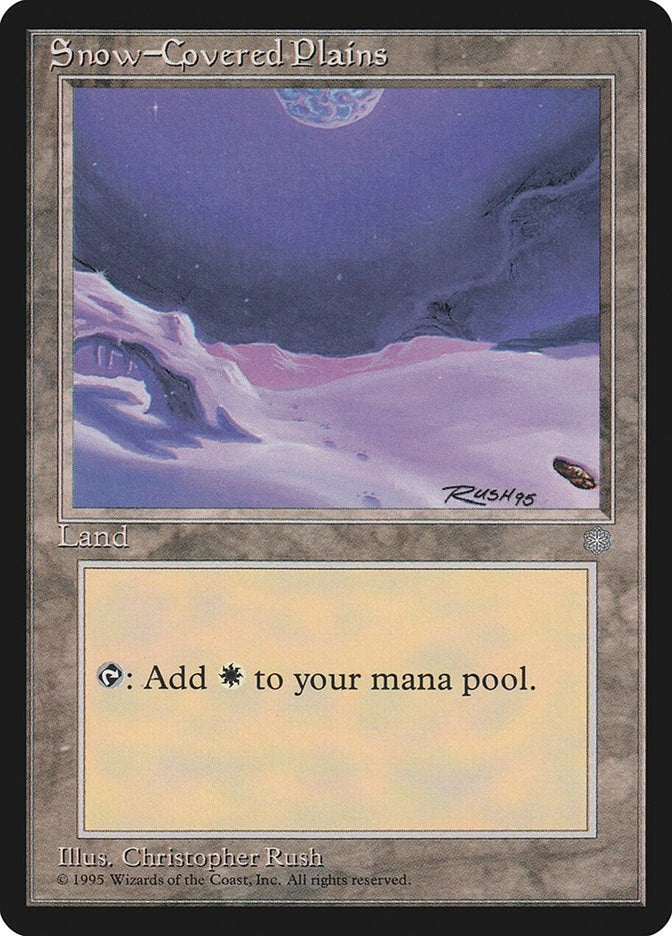 Image for Snow-Covered Plains (350) [Ice Age] - Magic: The Gathering