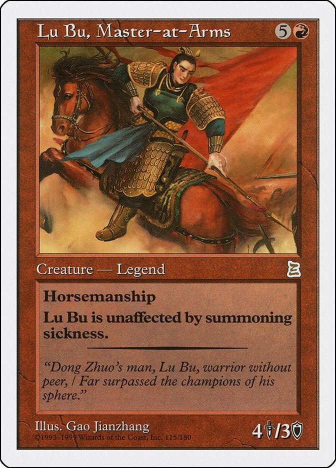 Image for Lu Bu, Master-at-Arms (115) [Portal Three Kingdoms] - Magic: The Gathering