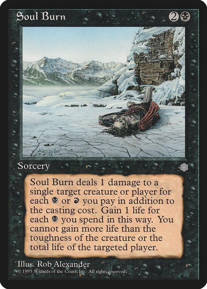Image for Soul Burn [Ice Age] - Magic: The Gathering