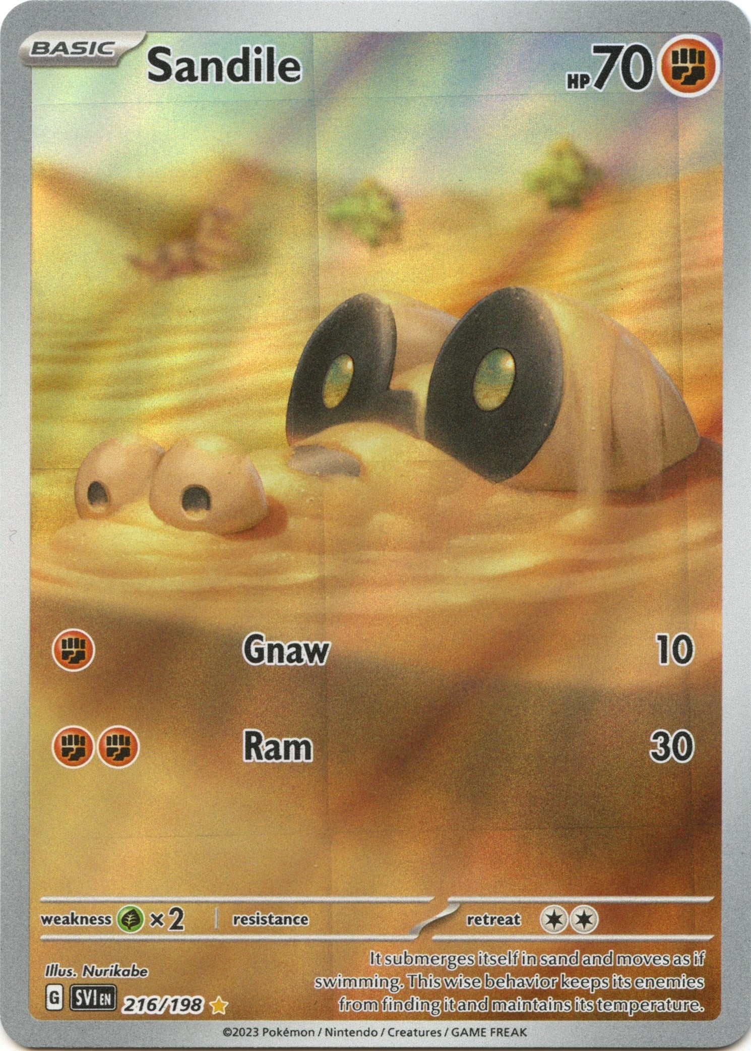 Image for Sandile (216/198) [SV01: Scarlet & Violet Base Set] - Pokemon