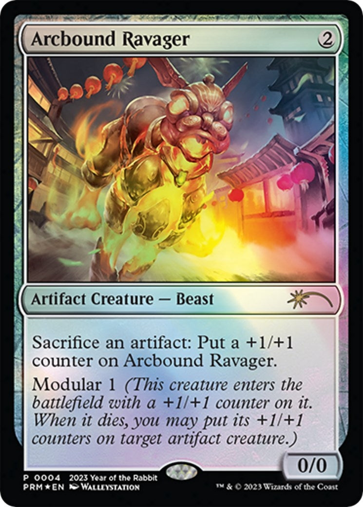 Image for Arcbound Ravager (Year of the Rabbit 2023) (4) [Unique and Miscellaneous Promos] - Magic: The Gathering
