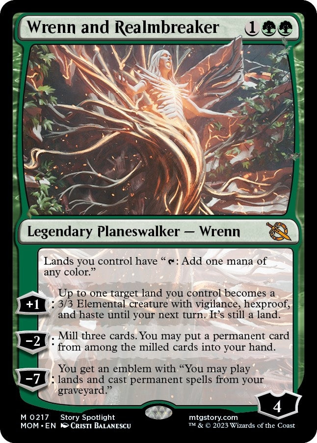 Image for Wrenn and Realmbreaker (217) [March of the Machine] - Magic: The Gathering