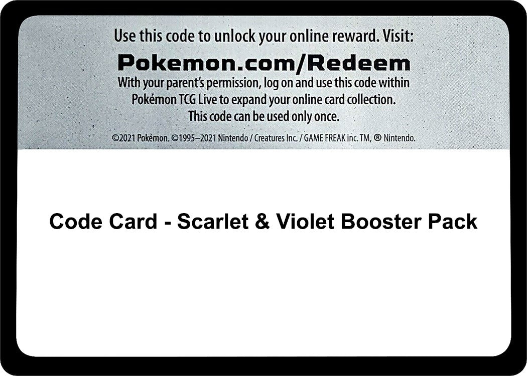 Image for Code Card - Scarlet & Violet Booster Pack [SV01: Scarlet & Violet Base Set] - Pokemon