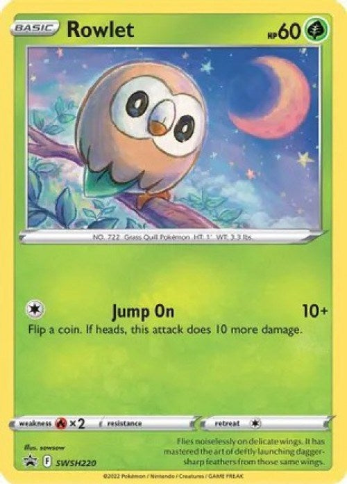 Image for Rowlet - SWSH220 (Cosmos Holo) (SWSH220) [Miscellaneous Cards & Products] - Pokemon
