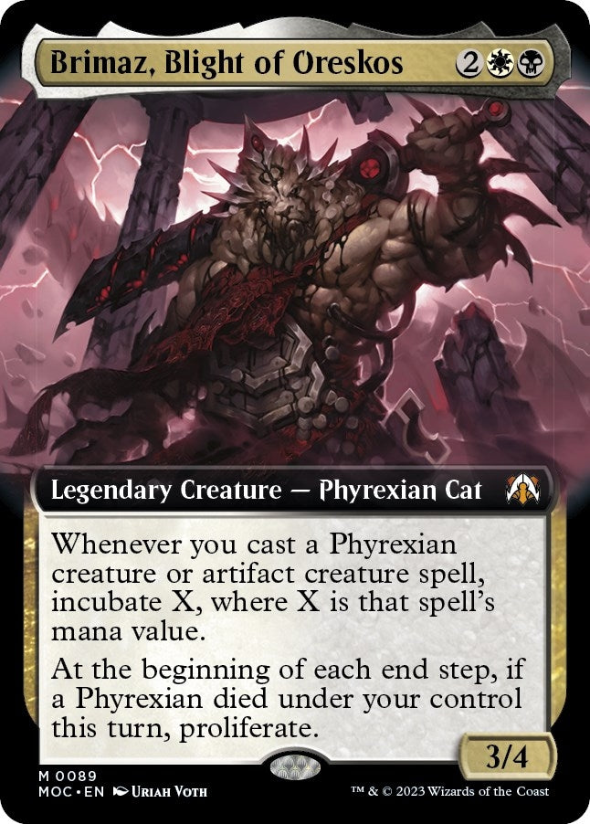 Image for Brimaz, Blight of Oreskos (Extended Art) (89) [March of the Machine] - Magic: The Gathering