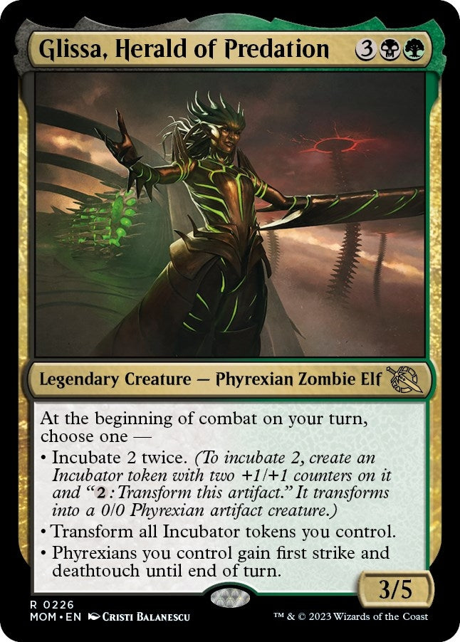 Image for Glissa, Herald of Predation (226) [March of the Machine] - Magic: The Gathering
