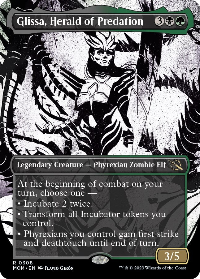 Image for Glissa, Herald of Predation (Showcase) (308) [March of the Machine] - Magic: The Gathering