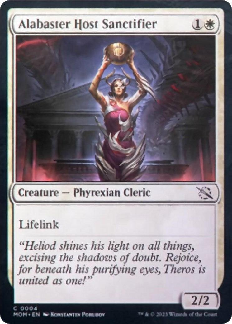 Image for Alabaster Host Sanctifier (4) [March of the Machine] - Magic: The Gathering