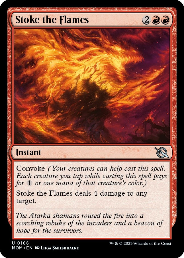 Image for Stoke the Flames (166) [March of the Machine] - Magic: The Gathering