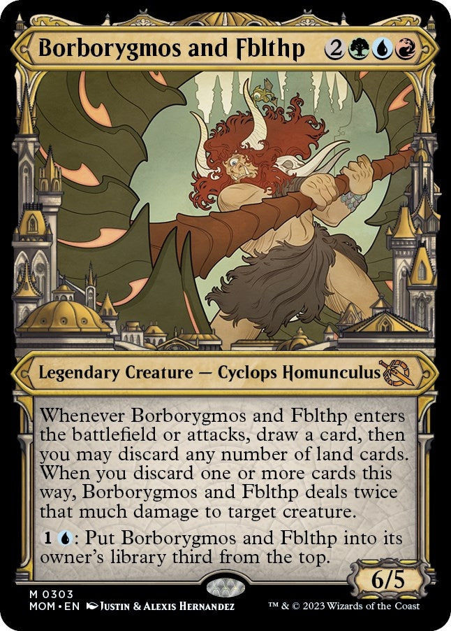 Image for Borborygmos and Fblthp (Showcase) (303) [March of the Machine] - Magic: The Gathering