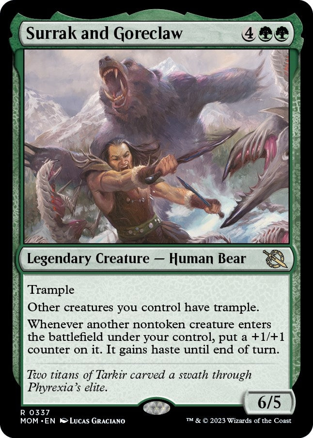 Image for Surrak and Goreclaw (337) [March of the Machine] - Magic: The Gathering