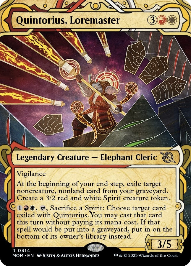 Image for Quintorius, Loremaster (Showcase) (314) [March of the Machine] - Magic: The Gathering