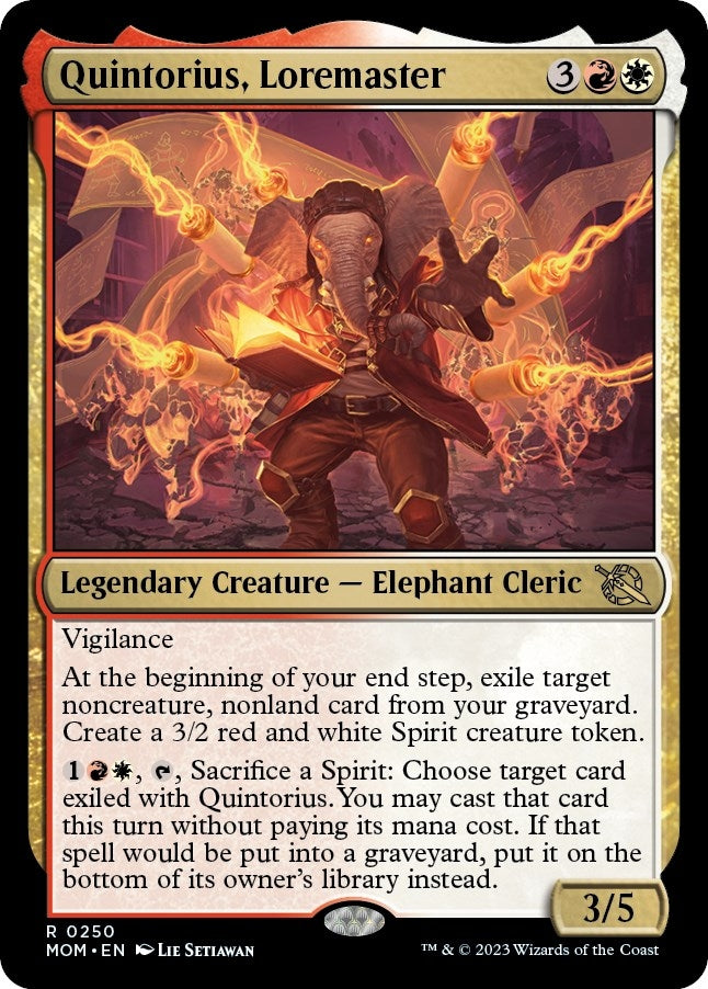 Image for Quintorius, Loremaster (250) [March of the Machine] - Magic: The Gathering