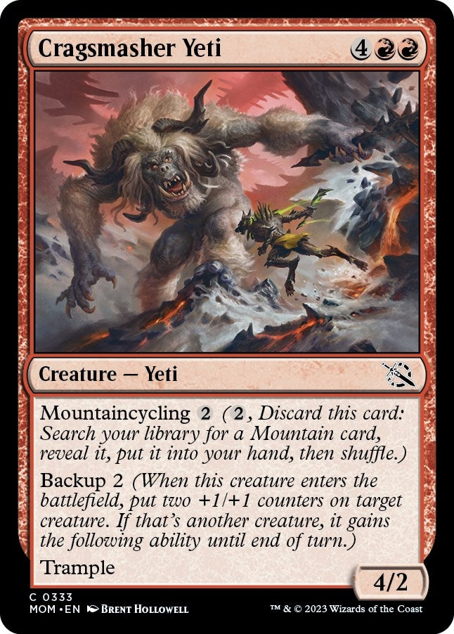 Image for Cragsmasher Yeti (333) [March of the Machine] - Magic: The Gathering